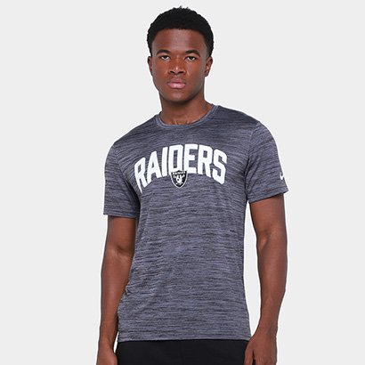 Camiseta NFL Las Vegas Raiders Nike Drop 2 Dri-Fit Team Velocity Masculina - Masculino