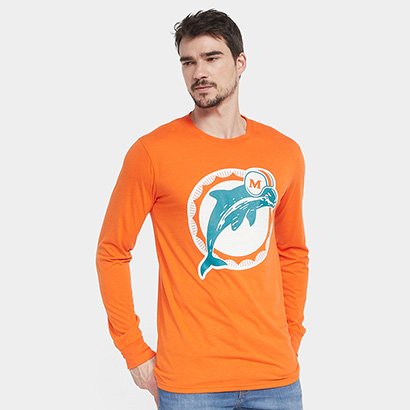 Camiseta NFL Miami Dolphins Nike Manga Longa Masculina - Masculino