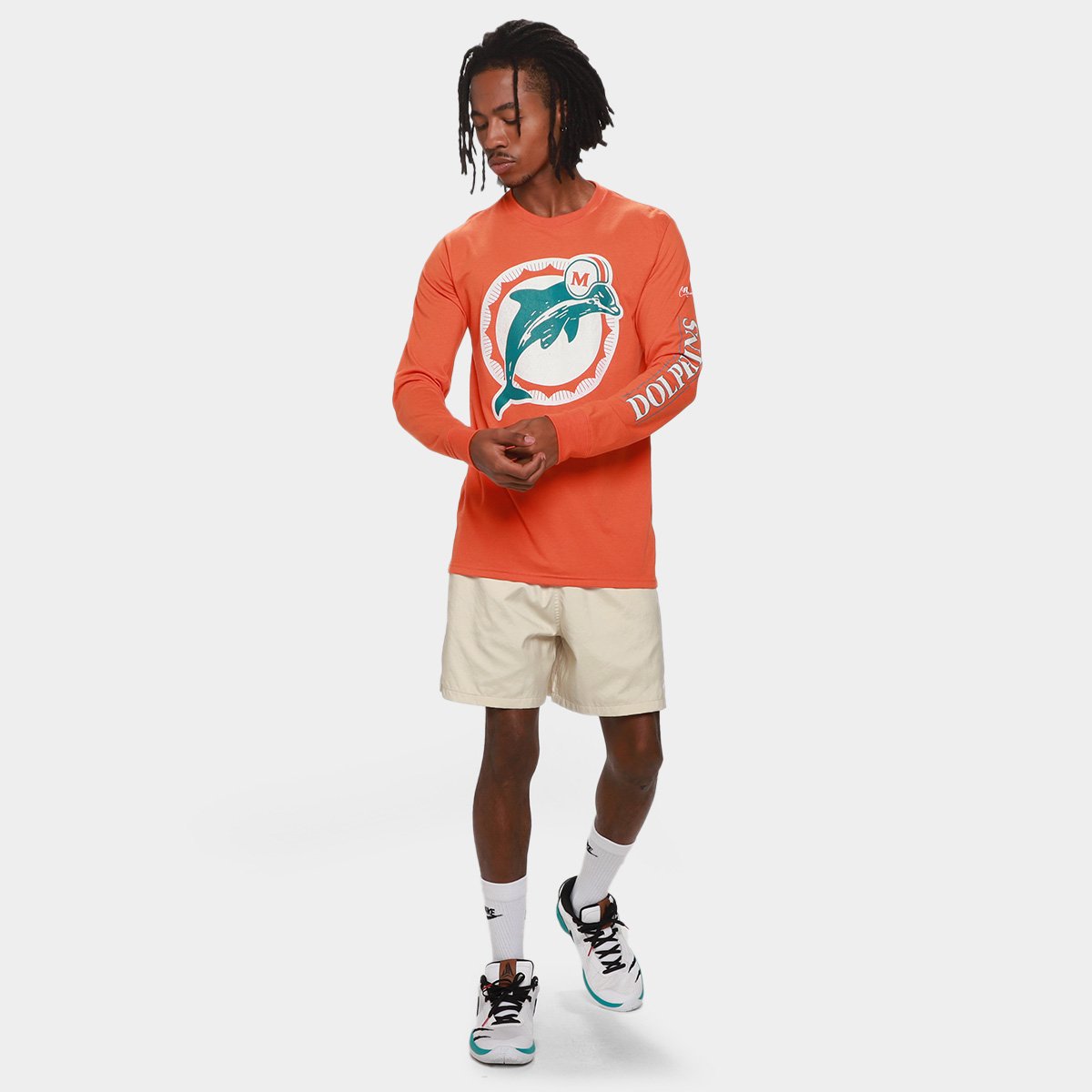 Camiseta NFL Miami Dolphins Nike Manga Longa Masculina - 3