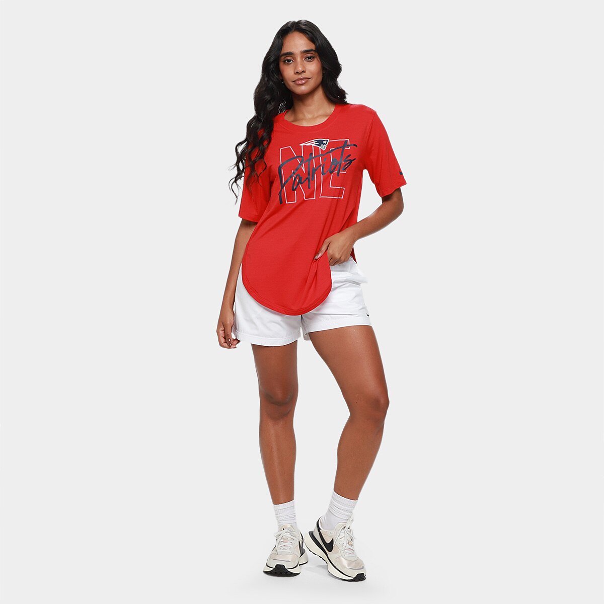 Camiseta NFL New England Patriots Nike Feminina - Vermelho | Netshoes