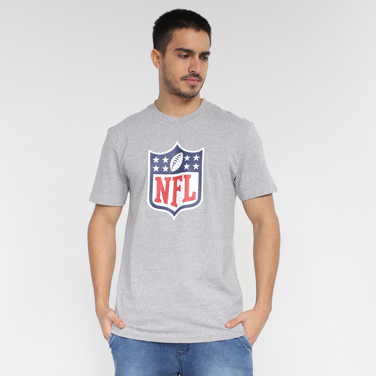 Camiseta NFL New Era Basic Masculina Menor preço em Camiseta NFL New Era Basic Masculina