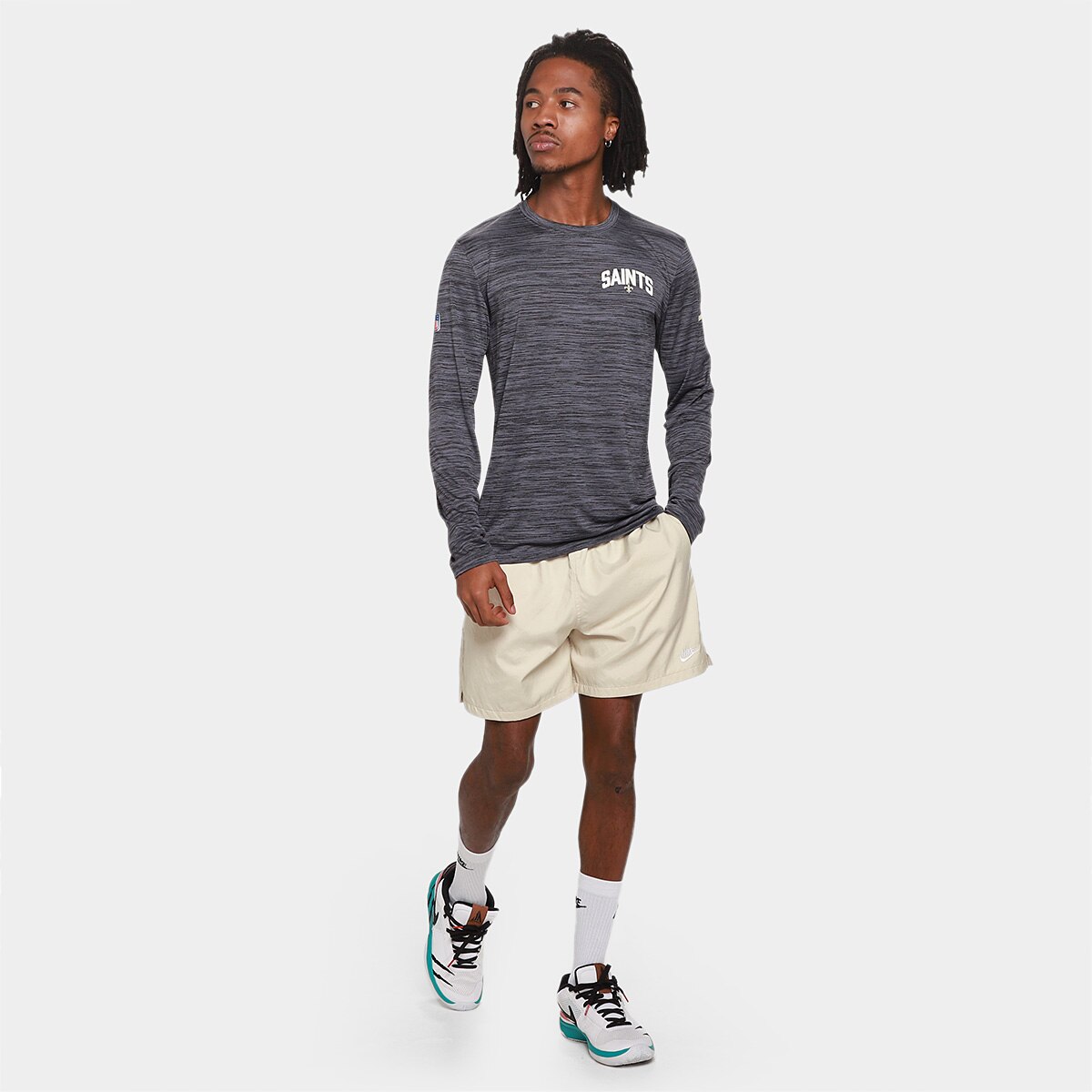 Camiseta NFL New Orleans Saints Nike Manga Longa Masculina - 3
