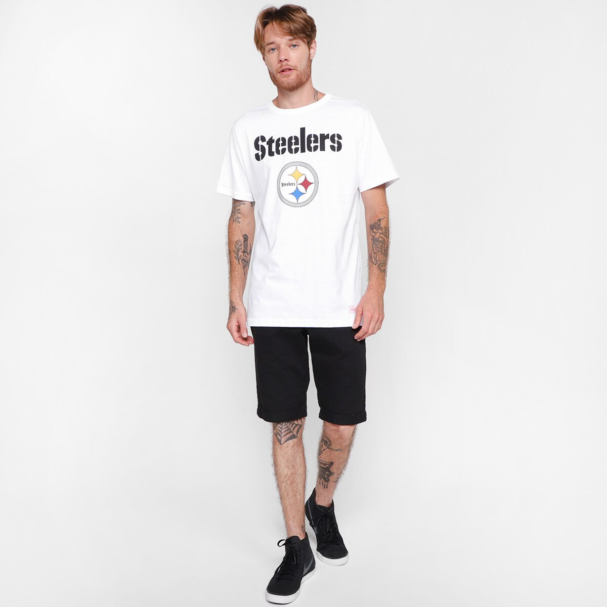 Camiseta NFL Pittsburgh Steelers Mitchell & Ness Masculina - 3