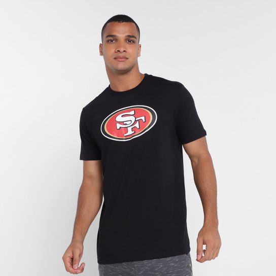 Camiseta NFL San Francisco 49ers New Era Masculina - Preto Menor preço em Camiseta NFL San Francisco 49ers New Era Masculina - Preto