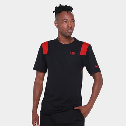 Camiseta NFL San Francisco 49ers Nike Dri-Fit Player Short Sleeve Top Masculina - Masculino