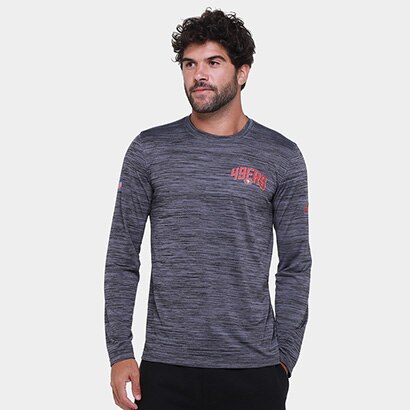 Camiseta NFL San Francisco 49ers Nike Drop 2 Dri-fit Team Velocity Manga Longa Masculina - Masculino