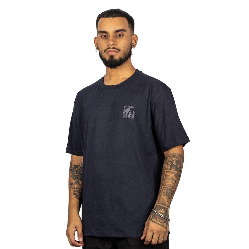 Camiseta Nicoboco Indigo Azul Escuro (Azul Escuro)