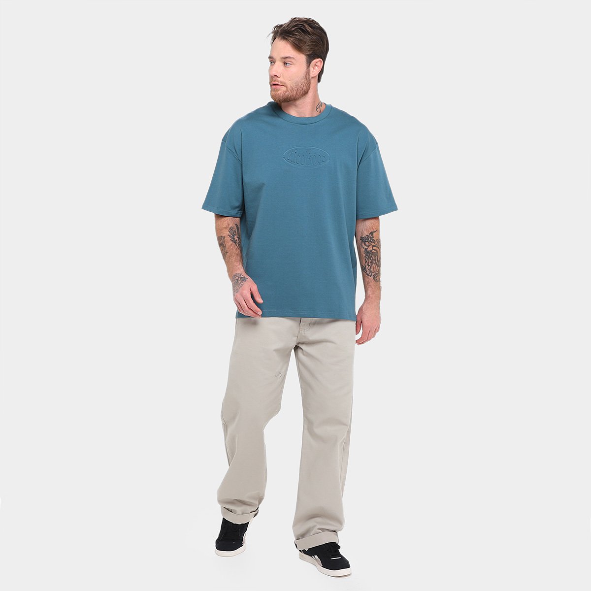 Camiseta Nicoboco Oversized Clairo Masculina - 3