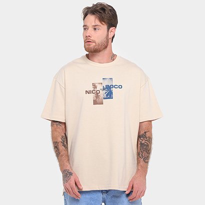 Camiseta Nicoboco Oversized Wilco Masculina - Masculino