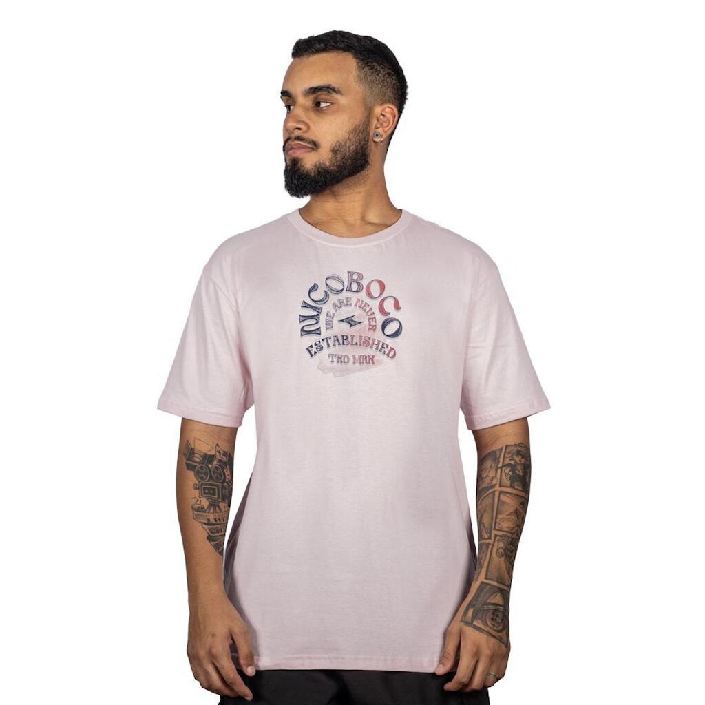 Camiseta Nicoboco Raising Rosa Claro (Rosa)