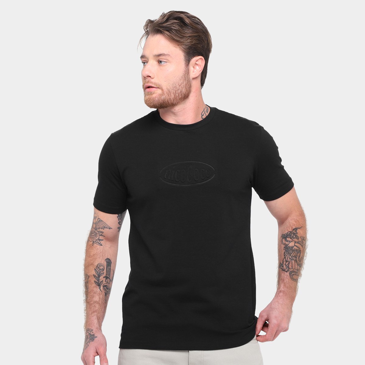 Camiseta Nicoboco Stretch Chios Masculina Menor preço em Camiseta Nicoboco Stretch Chios Masculina