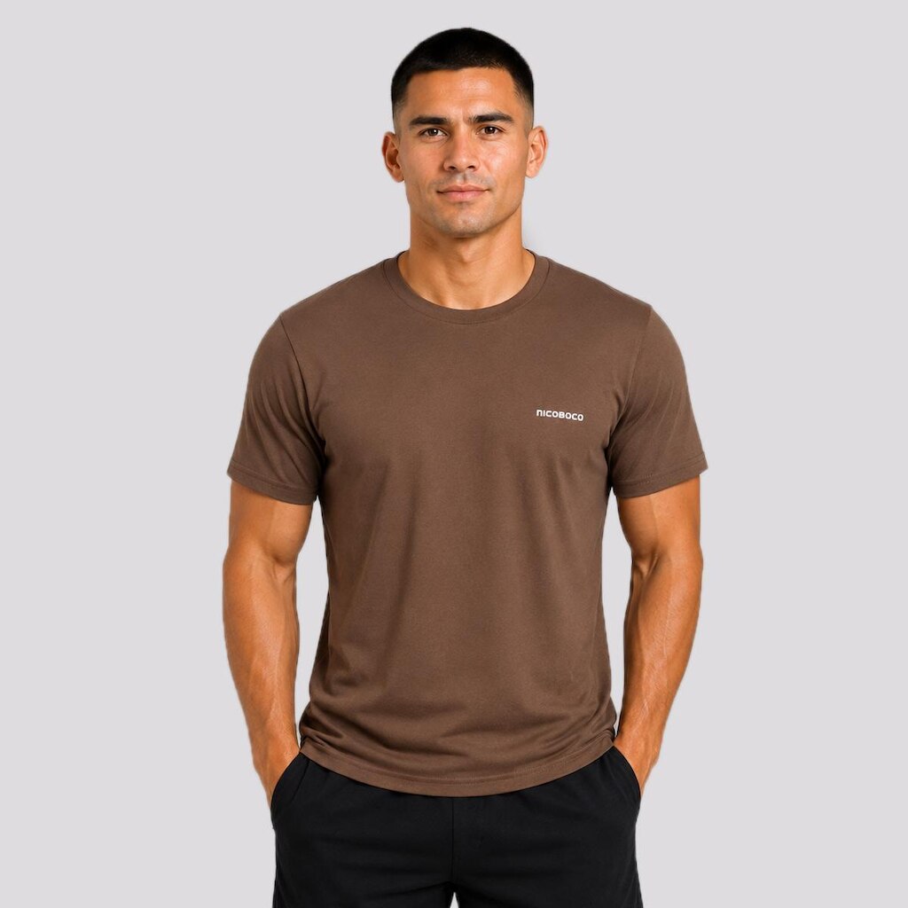 Camiseta Nicoboco Teia Marrom