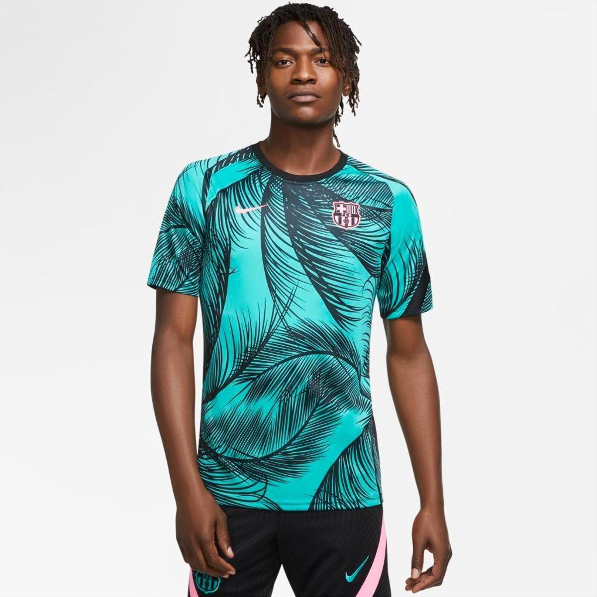 Camiseta Nike Barcelona Dri-FIT Masculina - Verde | Netshoes