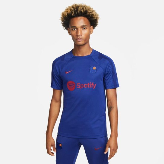 Camiseta Nike Barcelona Strike Masculina - Azul é ruim? Camiseta Nike Barcelona Strike Masculina - Azul é boa?