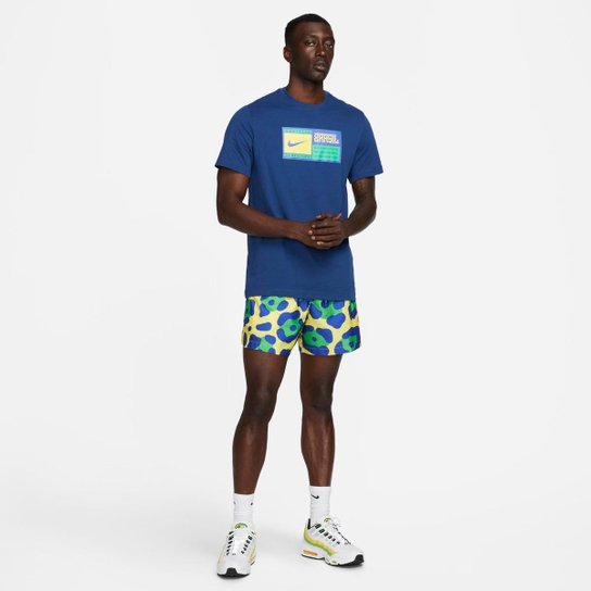 Camiseta Nike Brasil 22 Voice Masculina - Azul Menor preço em Camiseta Nike Brasil 22 Voice Masculina - Azul