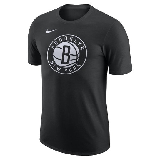 Camiseta Nike Brooklyn Nets Masculina - Preto Menor preço em Camiseta Nike Brooklyn Nets Masculina - Preto