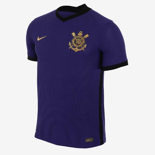 Camiseta Nike Corinthians 2021/22 Match Third Masculina - Roxo Menor preço em Camiseta Nike Corinthians 2021/22 Match Third Masculina - Roxo