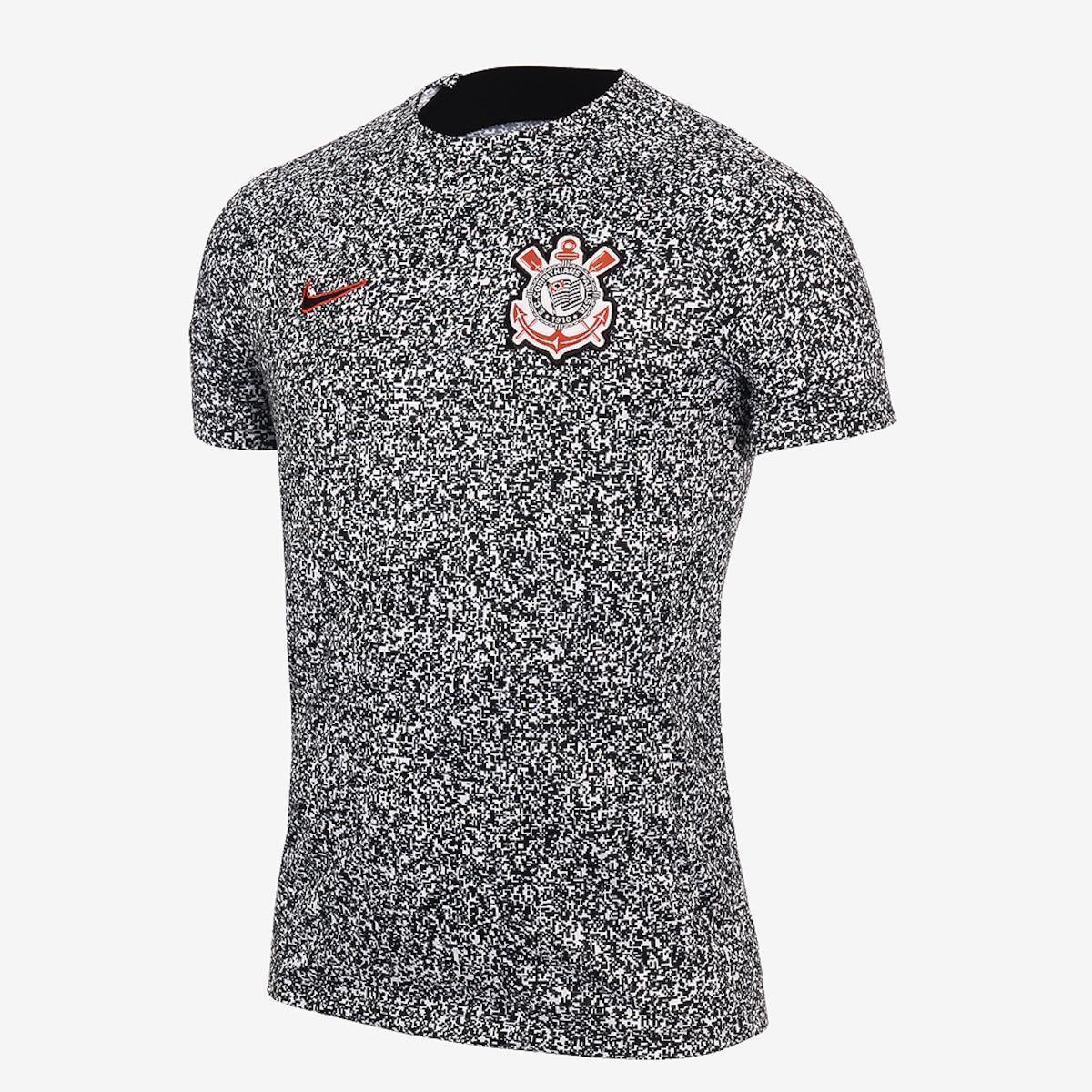 Camiseta Nike Corinthians Pré-Jogo 2024 Academy Pro Masculina Menor preço em Camiseta Nike Corinthians Pré-Jogo 2024 Academy Pro Masculina