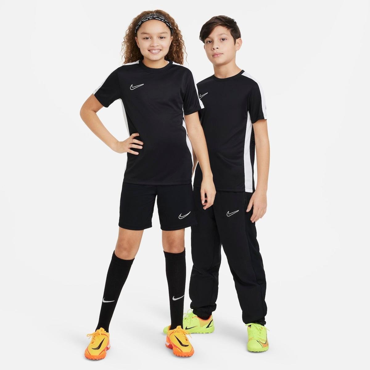 Camiseta Nike Dri-FIT Academy 23 Infantil - Preto | Netshoes