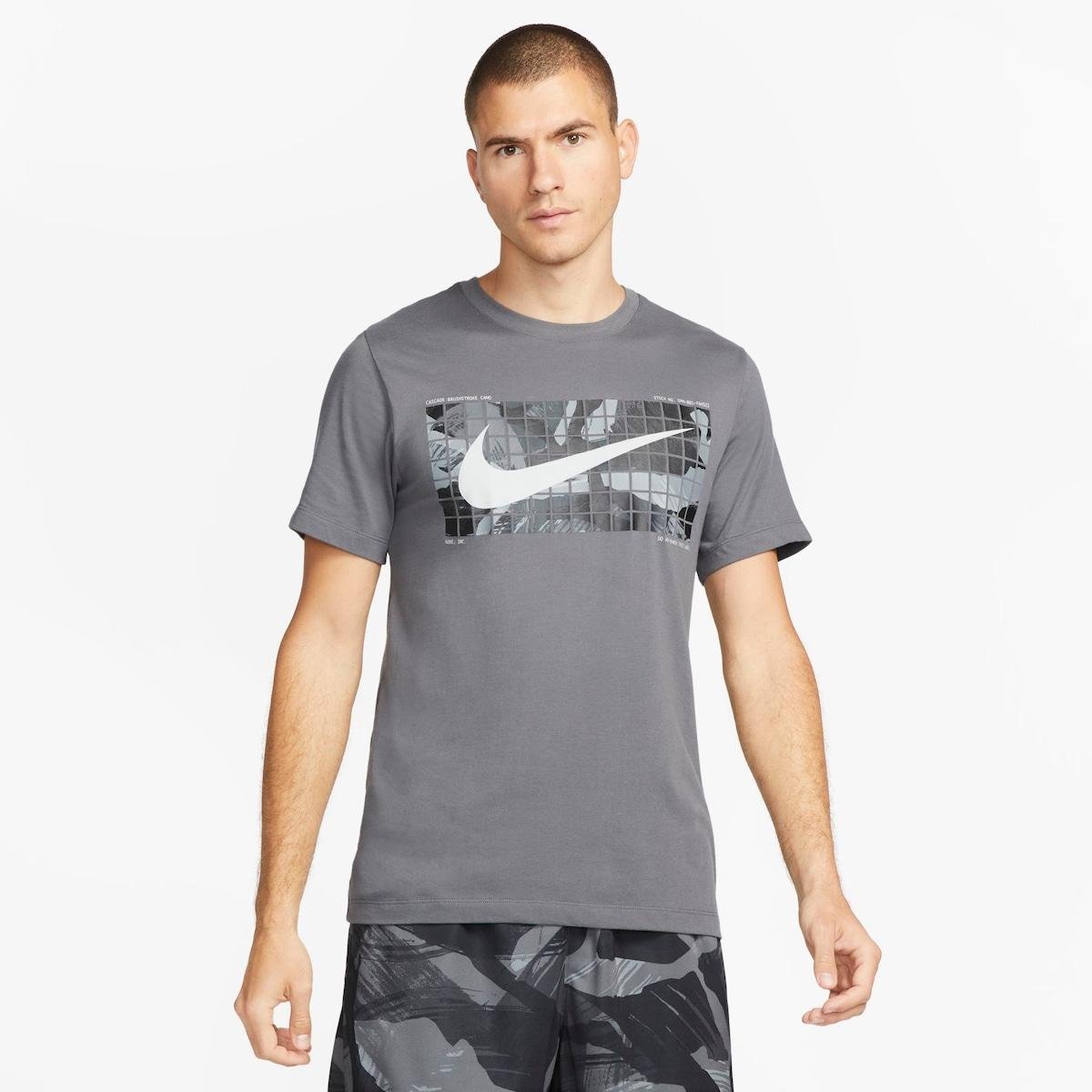 Camiseta Nike Dri-FIT Masculina - Cinza | Netshoes