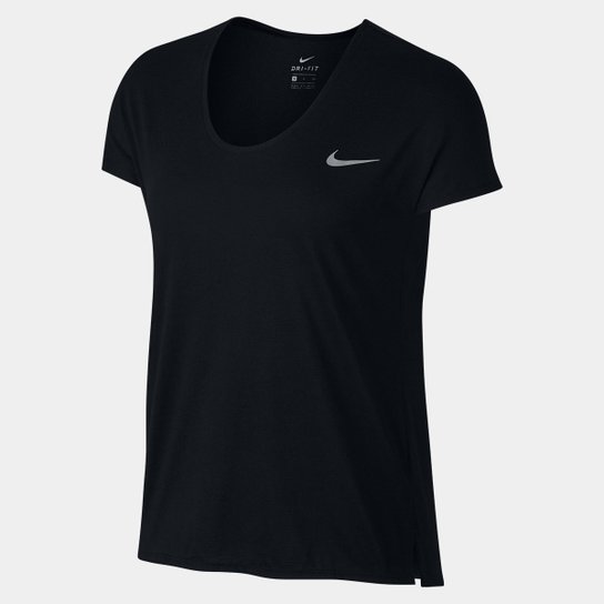Camiseta Nike DRI-FIT Miler Feminina - Preto