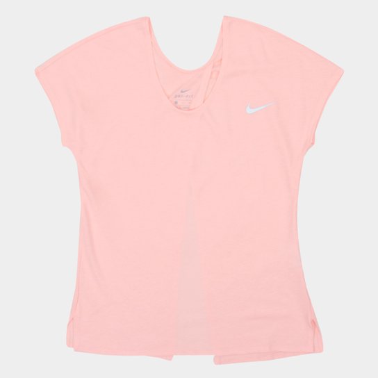 Camiseta Nike DRI-FIT Miler Feminina - Rosa