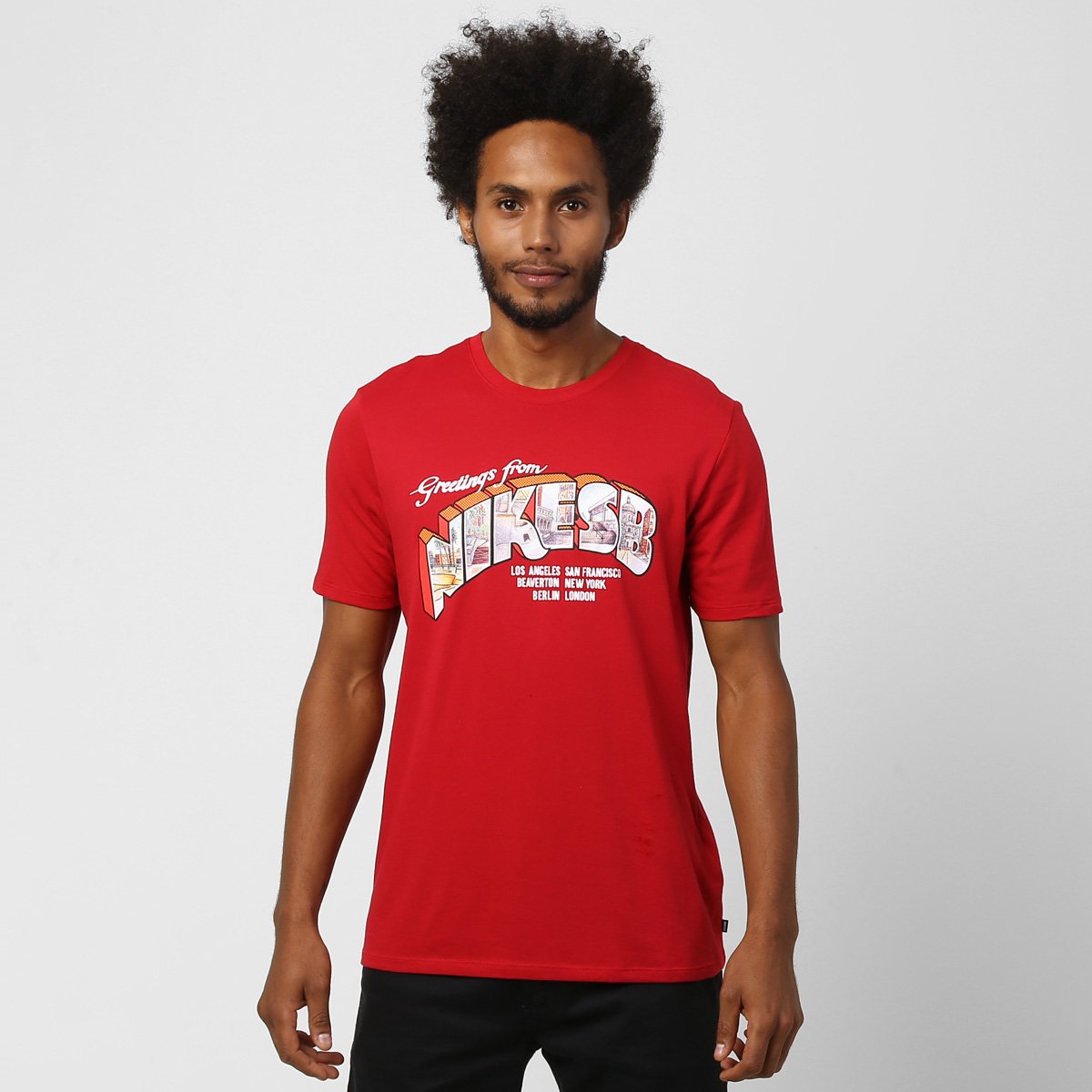 camiseta nike sb vermelha