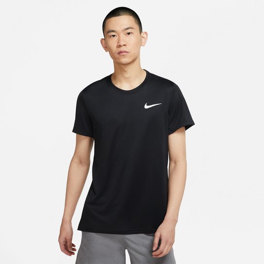 Camiseta Nike Dri-FIT Superset Masculina - Preto+Branco Menor preço em Camiseta Nike Dri-FIT Superset Masculina - Preto+Branco