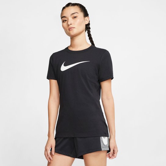 Camiseta Nike Dry DFC Crew Feminina - Preto Menor preço em Camiseta Nike Dry DFC Crew Feminina - Preto