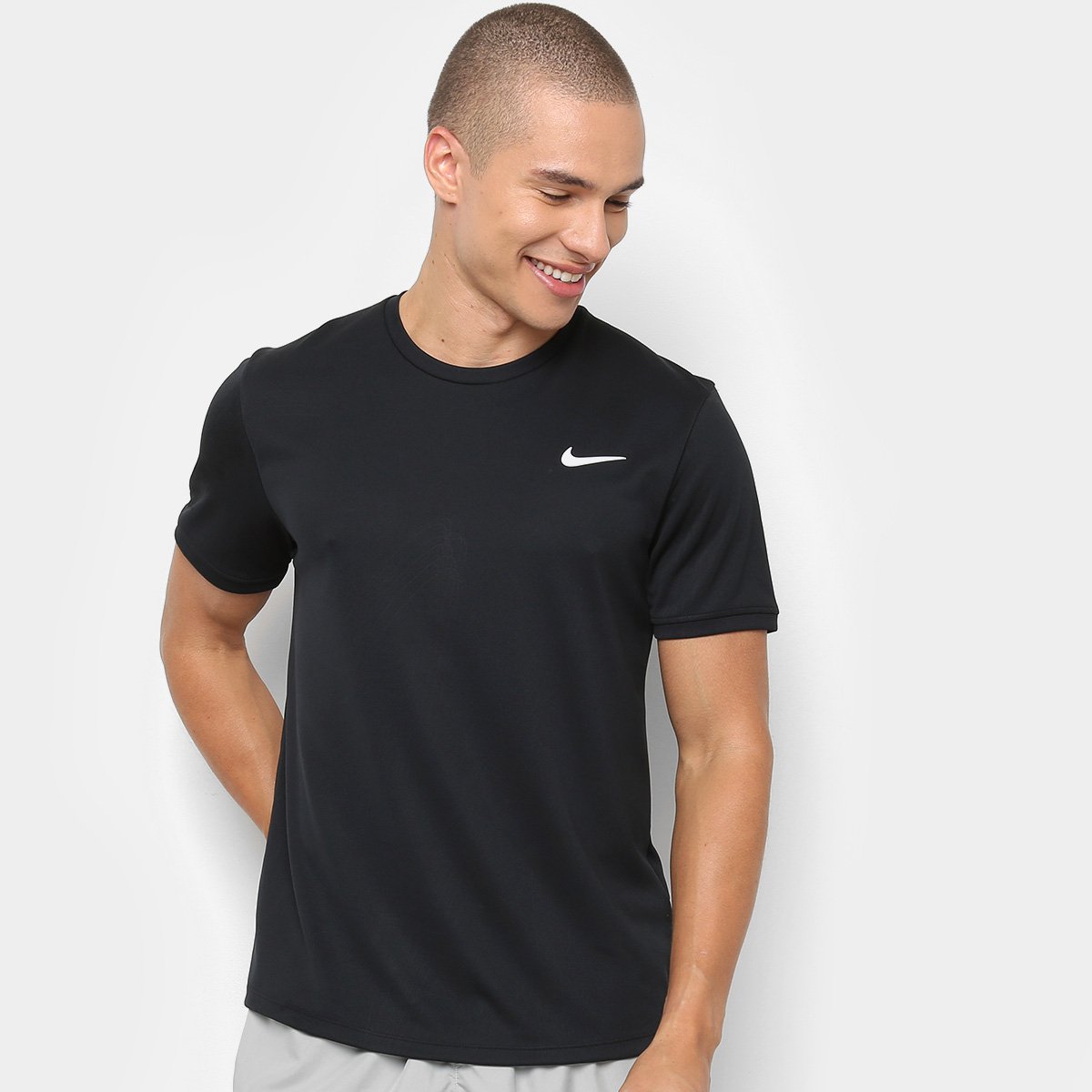 Camiseta Nike Dry Top Ss Masculina Preto Netshoes