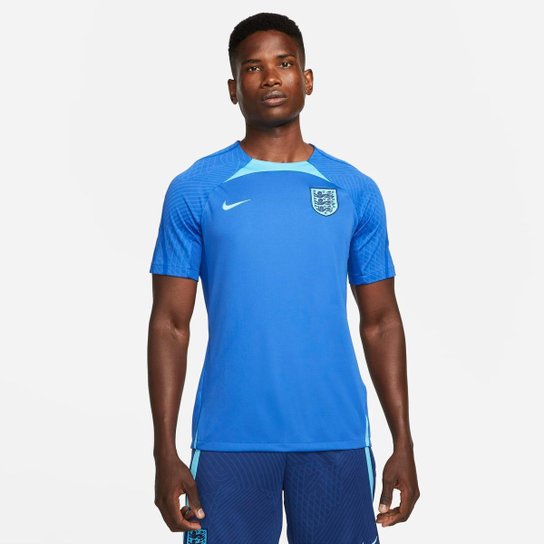 Camiseta Nike Inglaterra Strike Masculina - Azul Menor preço em Camiseta Nike Inglaterra Strike Masculina - Azul