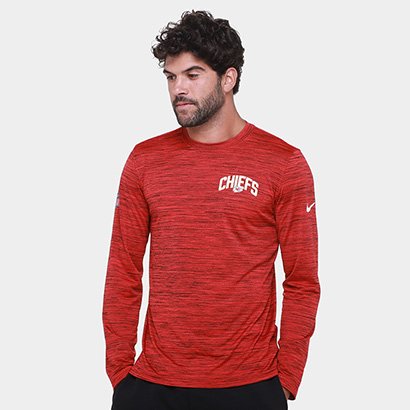 Camiseta Nike Kansas City Chiefs Drop 2 Dri-FIT Team Velocity Masculina - Masculino