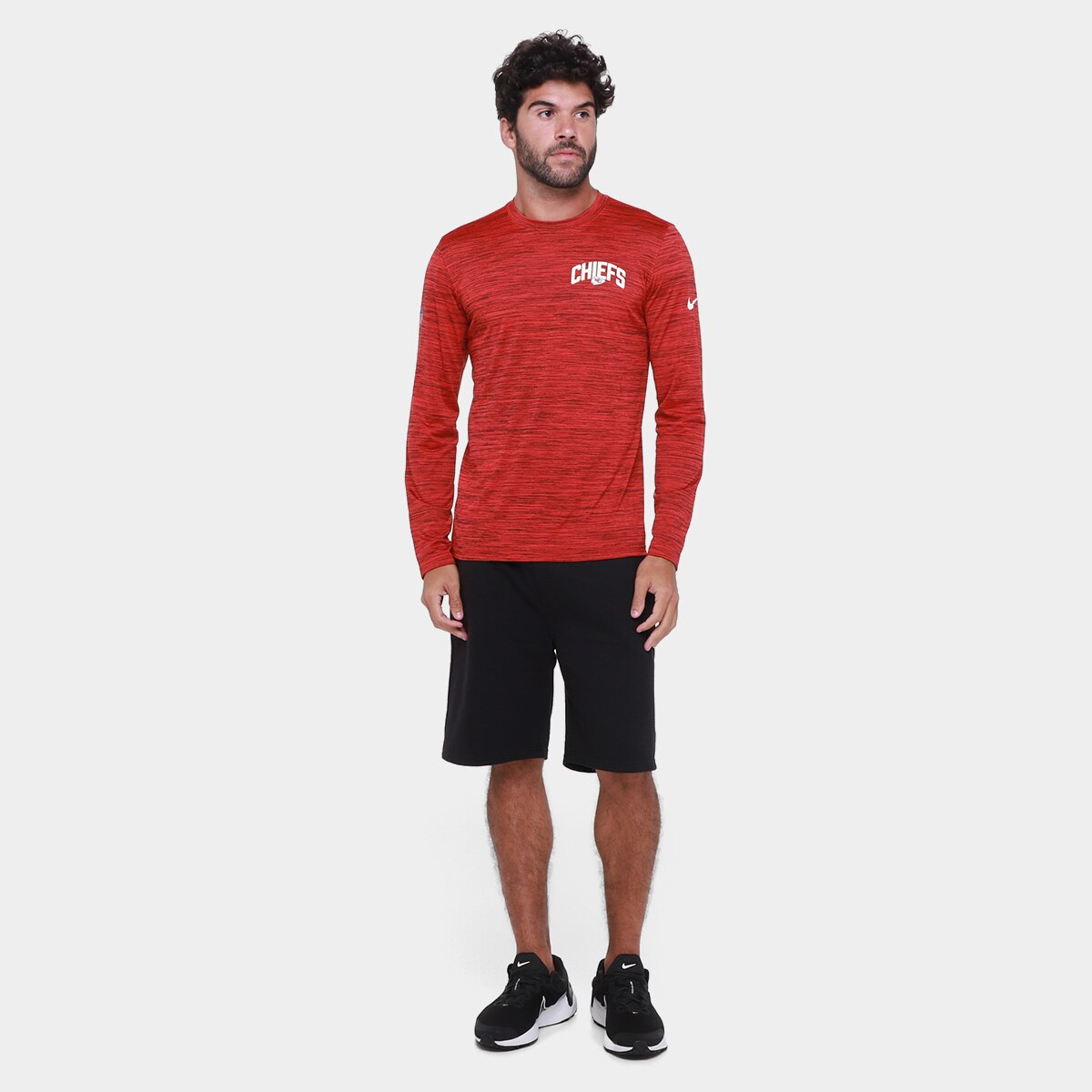 Camiseta Nike Kansas City Chiefs Drop 2 Dri-FIT Team Velocity Masculina - 3