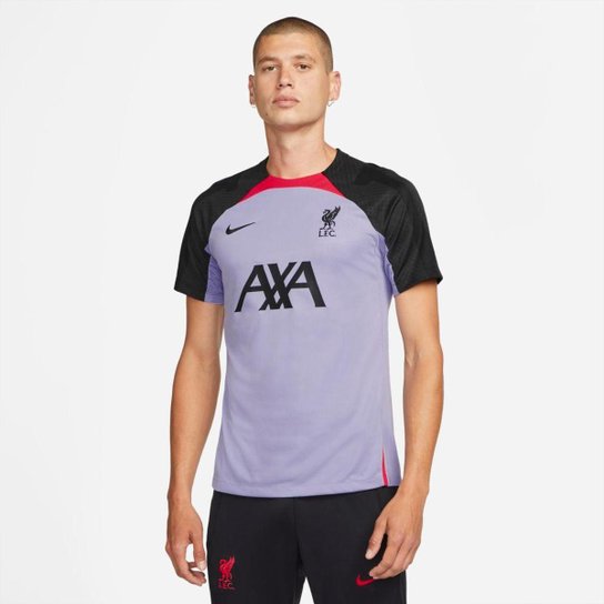 Camiseta Nike Liverpool Strike Masculina - Roxo Menor preço em Camiseta Nike Liverpool Strike Masculina - Roxo