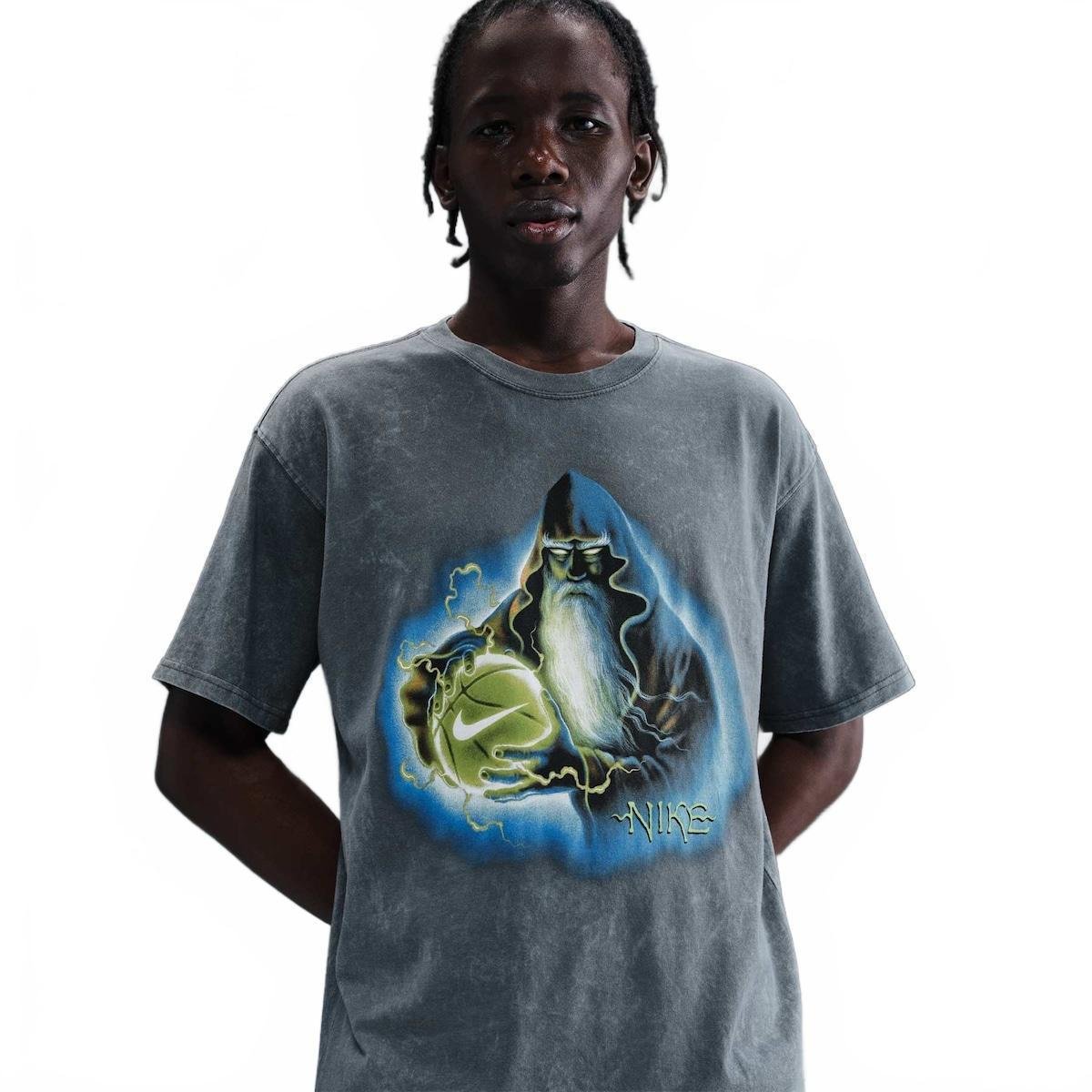 Camiseta Nike M90 Fantasy Masculina - Cinza | Netshoes