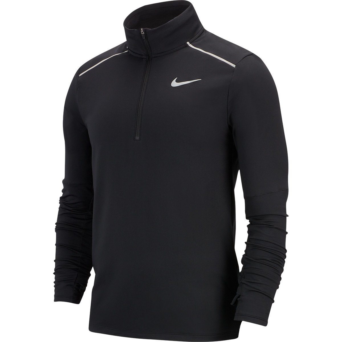Camiseta Nike Manga Longa Element Top Hz 3 Masculina Preto E Prata Netshoes