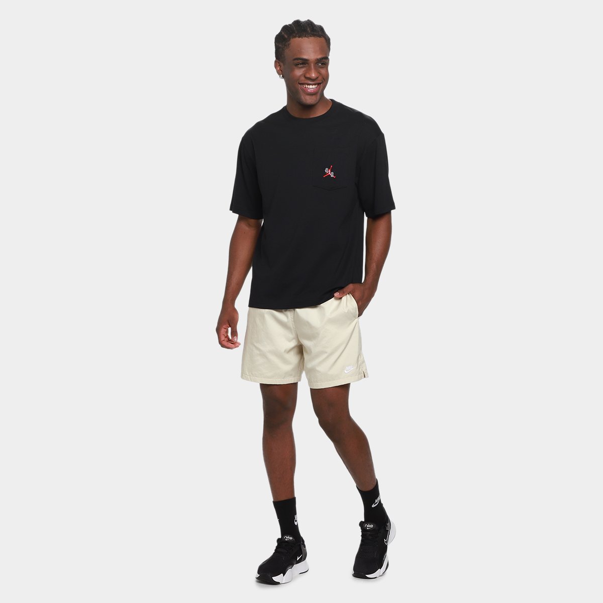 Camiseta Nike NBA Pocket Ss Crew Masculina - 4