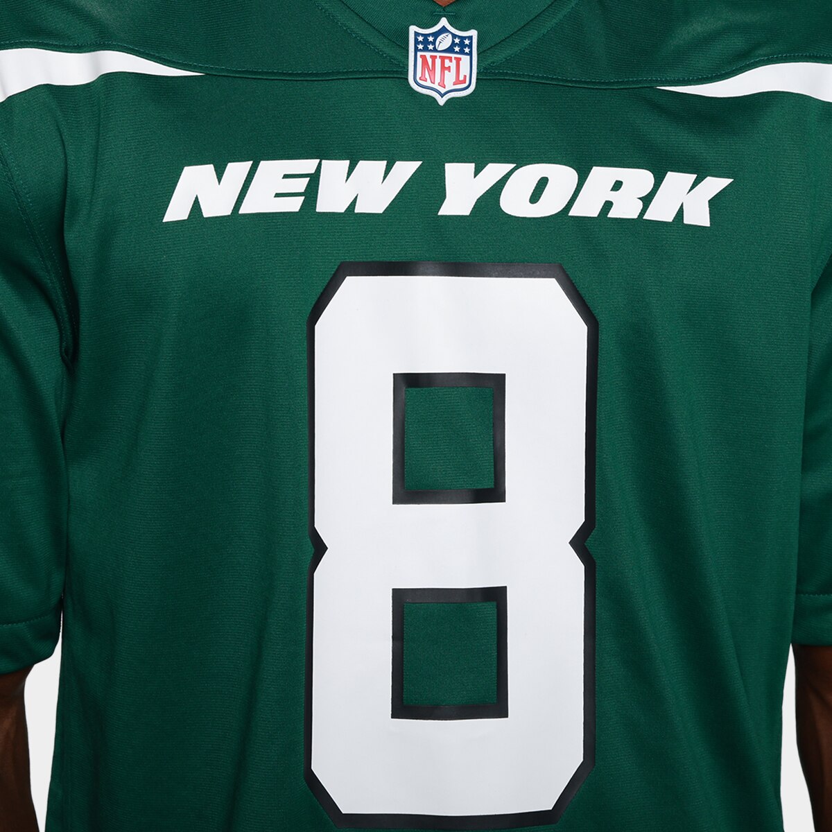 Camiseta Nike New York Jets Aaron Rodgers n° 8 Game Masculina - 2