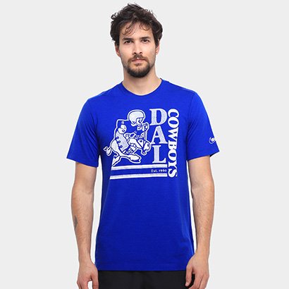 Camiseta Nike NFL Dallas Cowboys Triblend Logo Masculina - Masculino