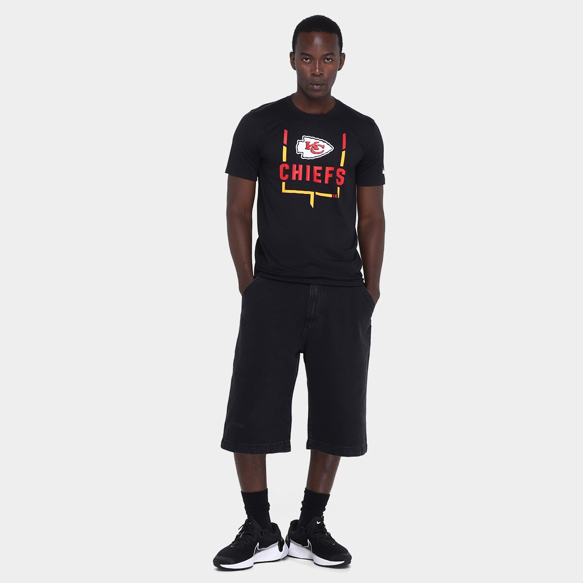 Camiseta Nike NFL Kansas City Chiefs Legend Goal Post Masculina - 3