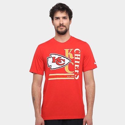 Camiseta Nike NFL Kansas City Chiefs Triblend Logo Masculina - Masculino