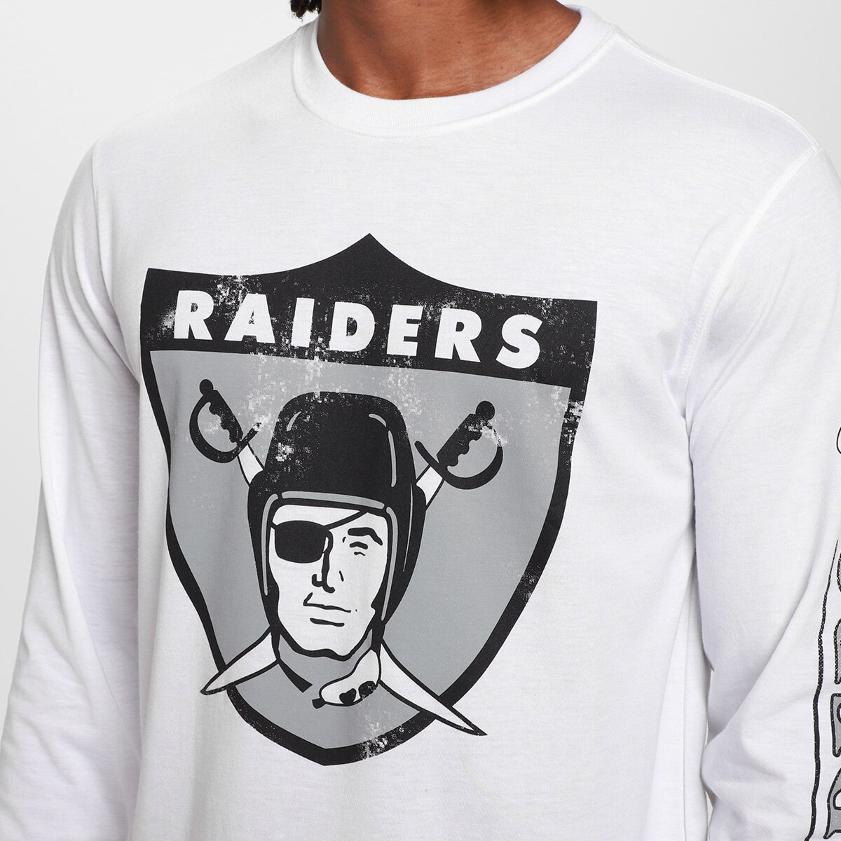 Camiseta Nike NFL Las Vegas Raiders Fashion Manga Longa Masculina - 2