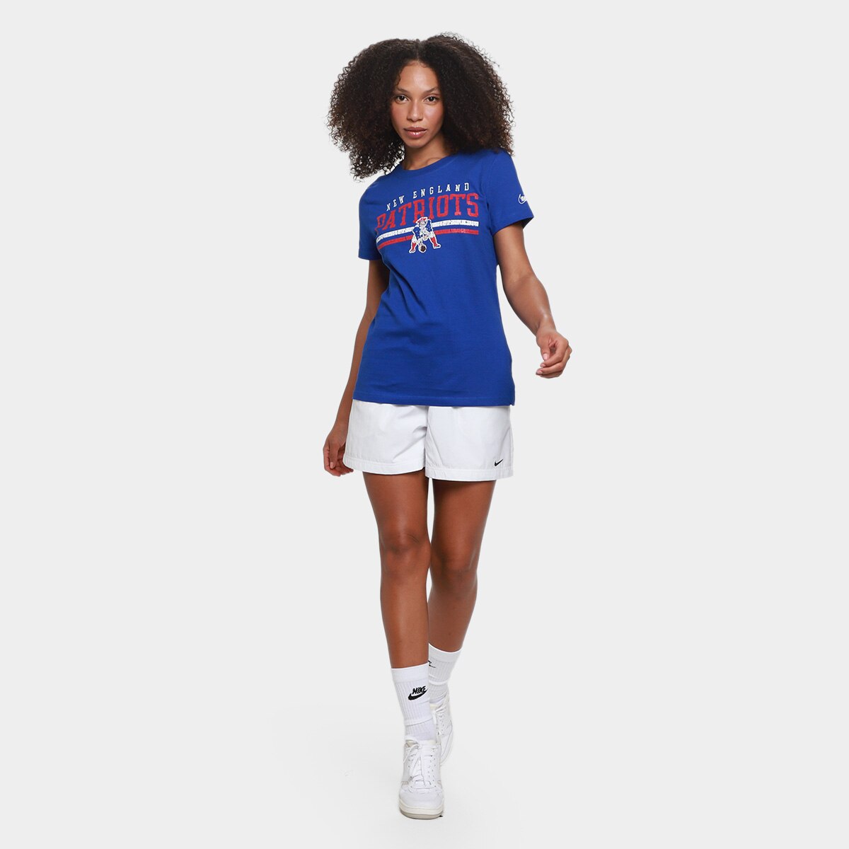 Camiseta Nike NFL New England Patriots Historic Feminina - 3