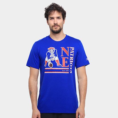 Camiseta Nike NFL New England Patriots Triblend Logo Masculina - Masculino