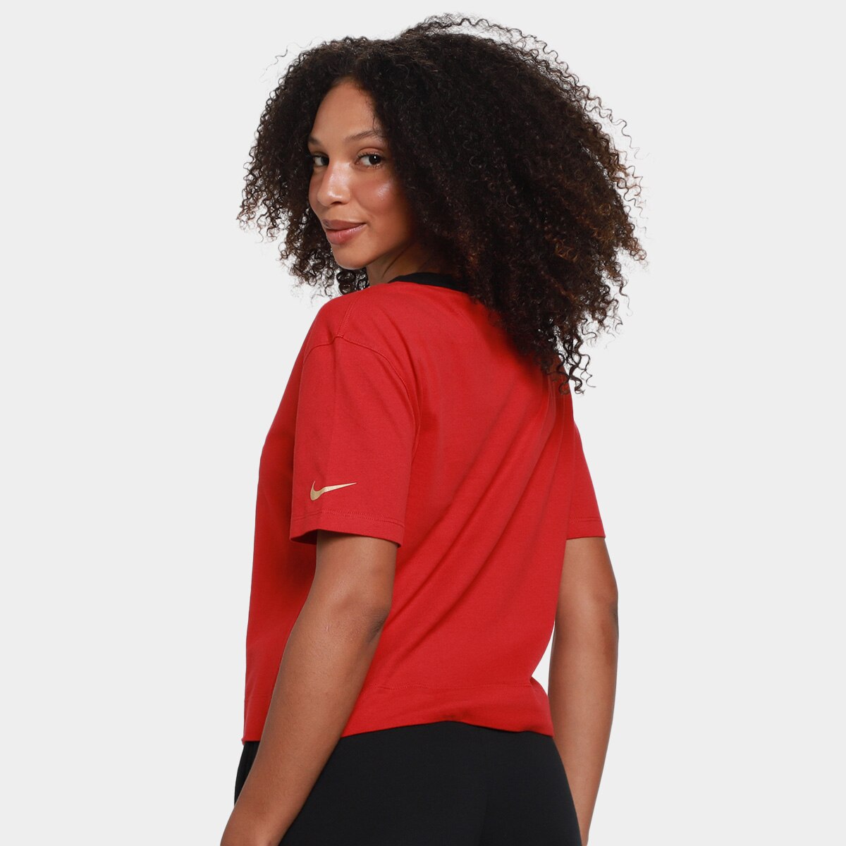 Camiseta Nike NFL San Francisco 49ers High Hip Fashion Feminina - 1