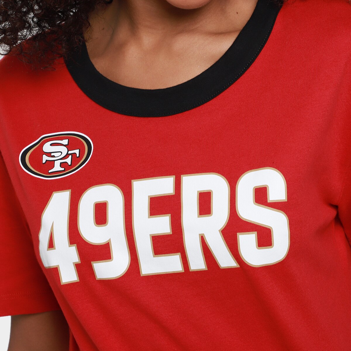 Camiseta Nike NFL San Francisco 49ers High Hip Fashion Feminina - 2