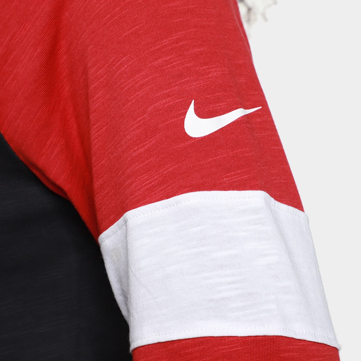 Camiseta Nike NFL San Francisco 49ers Slub 3Q Raglan Feminina - 3