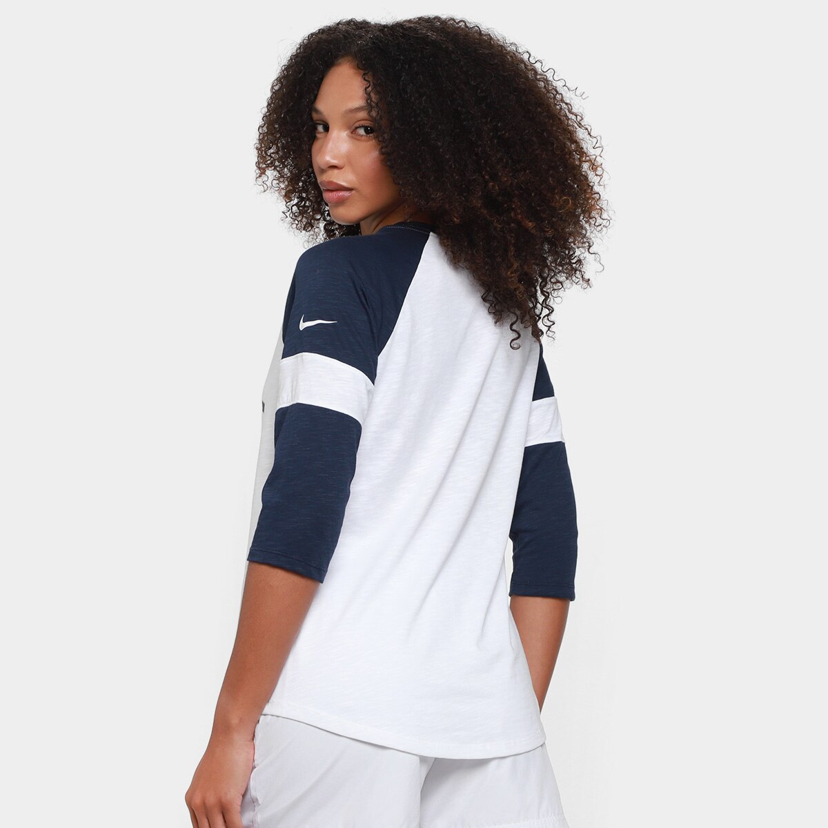 Camiseta Nike NFL Seattle Seahawks Slub 3Q Raglan Feminina - 1