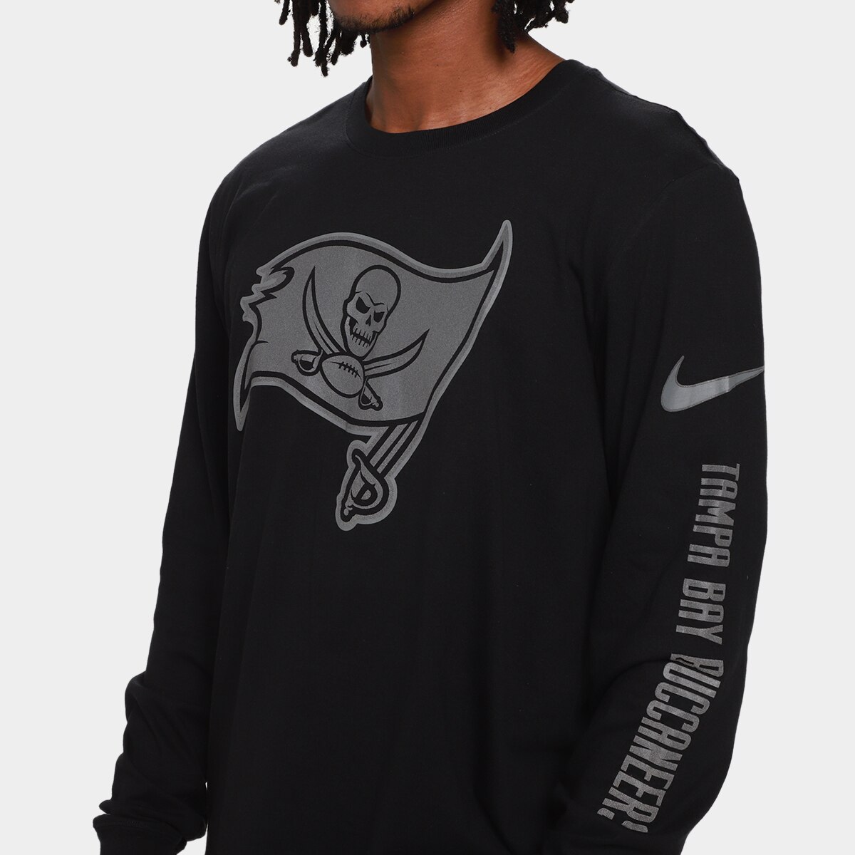 Camiseta Nike NFL Tampa Bay Buccaneers Reflective Essential Manga Longa Masculina - 2