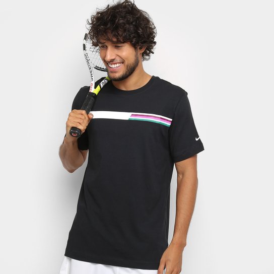 Camiseta Nike Nkct Tee Gx Masculina - Preto+Branco